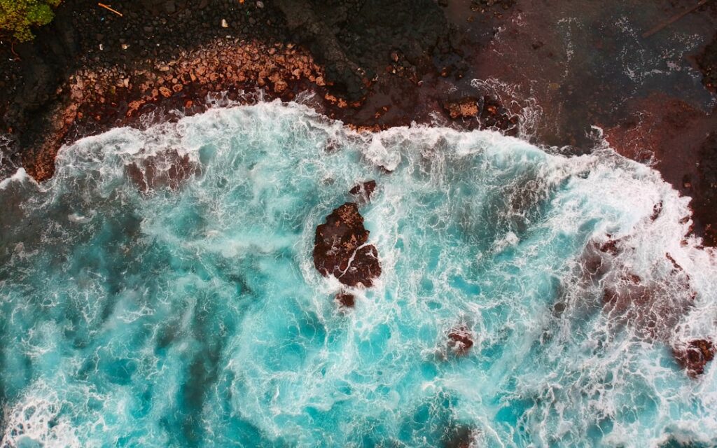 aerial view of seawaves — March Storms Devastate Oahu Farms, Could Reduce Local Food Supply | Maui Tom's News