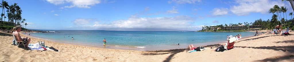 Napili Bay Panorama (Maui, Hawaii) – Taken December 2010, assembled from 6 separate images. — West Papuan Graduate Completes UH Mānoa Studies, Worked on Maui Project | Maui Tom's News
