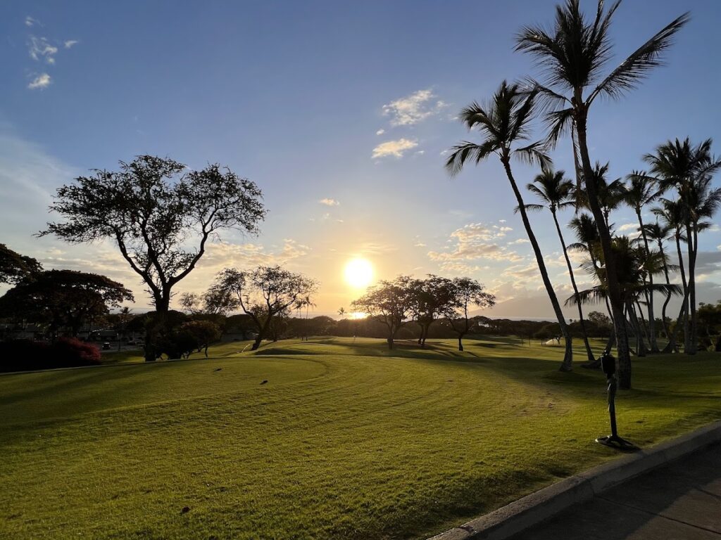 Wailea Blue Course sign Maui — Wailea Golf Courts Family Travelers as U.S. Golf Participation Surges | Maui Tom's News