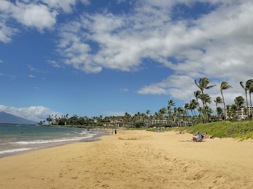 Wailea Beach Maui turquoise — Tropical Depression Moke Brings Heavy Rain and Wind Risks to Maui | Maui Tom's News